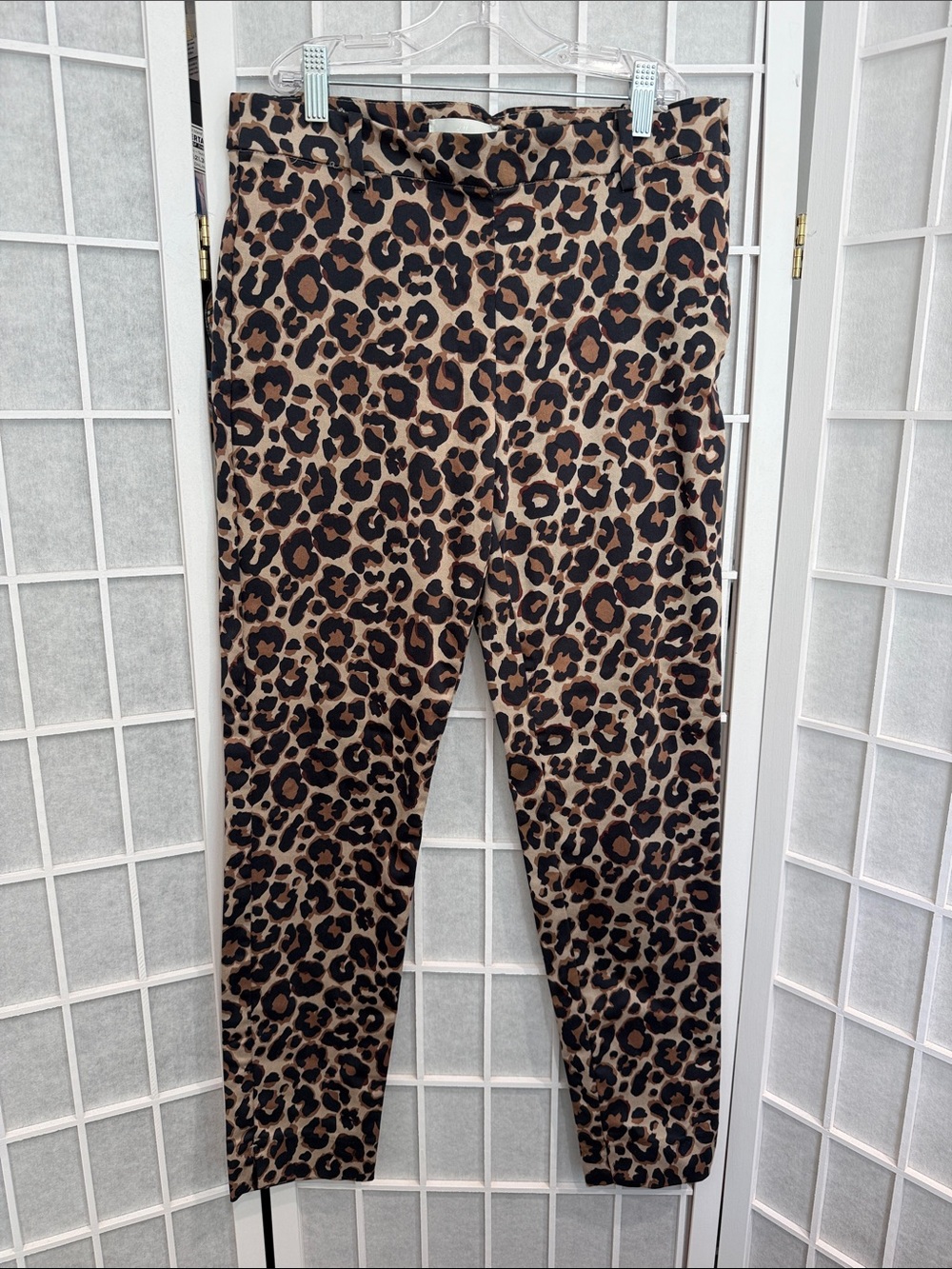 H&M Leopard Print Womens Leggings - Brown & Black Size 8